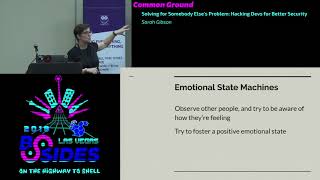 CG - Solving for Somebody Else&#39;s Problem: Hacking Devs for Better Security - Sarah Gibson