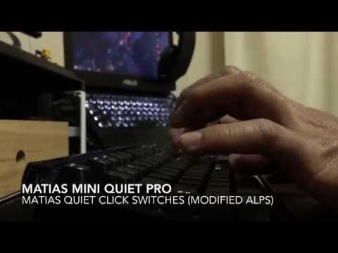 Matias Mini Quiet Pro vs Filco TKL Brown Switches Sound Comparison