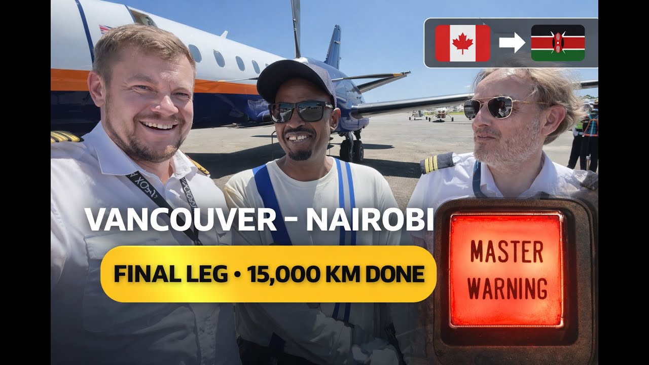 SAAB 340 FERRY FLIGHT FINAL: ‼️MASTER WARNING ‼️ OVER THE DESERT, 15.000 KM COMPLETE ( Part 3 of 3 )