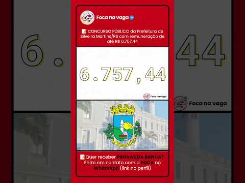 PREFEITURA DE SILVEIRA MARTINS/RS: EDITAL PUBLICADO NA QUARTA COLÔNIA!
