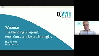 Webinar 'Blending Blueprint: Pros, Cons, Strategies for Contact Centers' by Ger Koole, PhD - CCmath