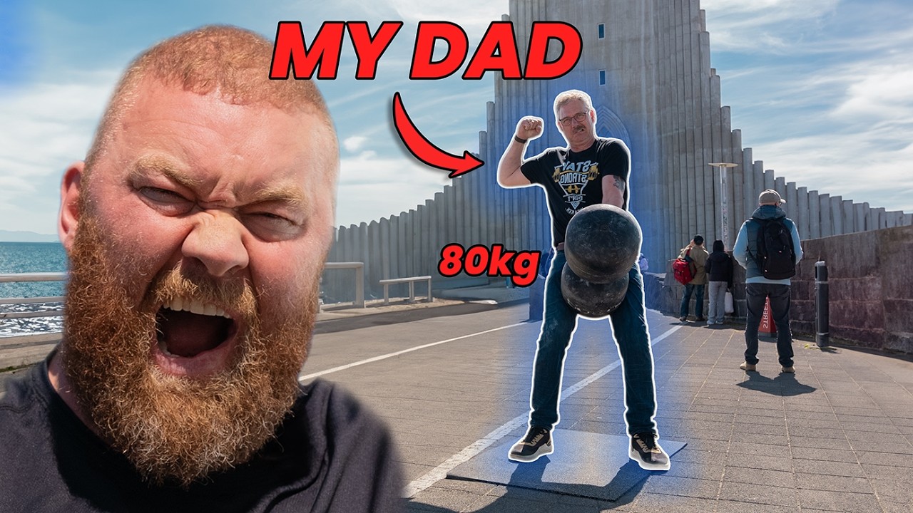 Lift this GIANT dumbbell, Win $1,000!