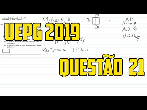 QUESTÃO 21-UEPG VESTIBULAR DE VERÃO 2019-FÍSICA GERAL