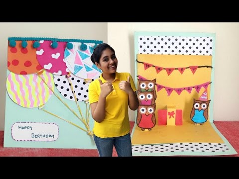 DIY Pop-UP Birthday Card II Aporupa Jain II