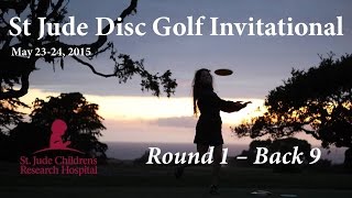 The Disc Golf Guy - Vlog #291 - St Jude Disc Golf - Gibson, McMahon, Ulibarri, Musick - Round 1 B9