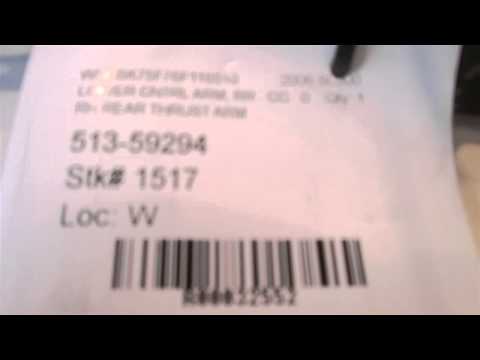 2006 Mercedes SL500 Lower control LH REAR THRUST ARM - mbiparts.com Used OEM Mercedes Parts -... OEM