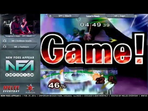 New Foes Appear 5 - SPY | MacD (Ice Climbers, Peach) vs. VH | Sago (Marth, Luigi) - Loser's Finals