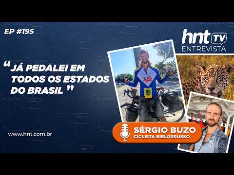 HNT TV: Ciclista da Bielorrússia chega a Mato Grosso após pedalar por 26 estados do Brasil