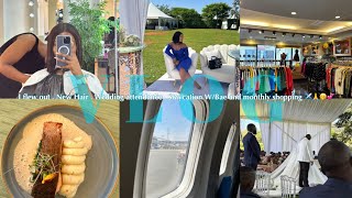 VLOG ; I Flew out | New Hair | Wedding Attendant | Staycation | Shopping and more 🥂🥰