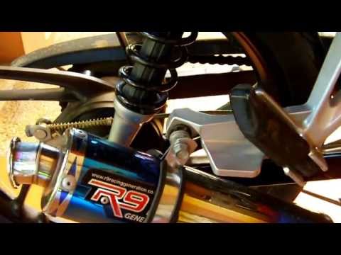 Honda Blade 110R with R9 mugello exhaust