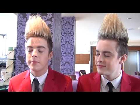 Jedward row - John punches Edward in the face!