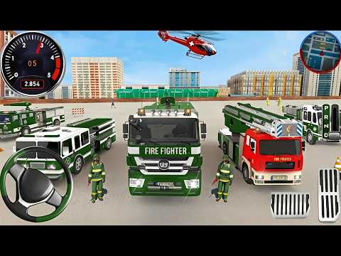 Fire Truck City Rescue Simulator - 911 US Emergency Ambulance Driving 3D : Android Gameplay