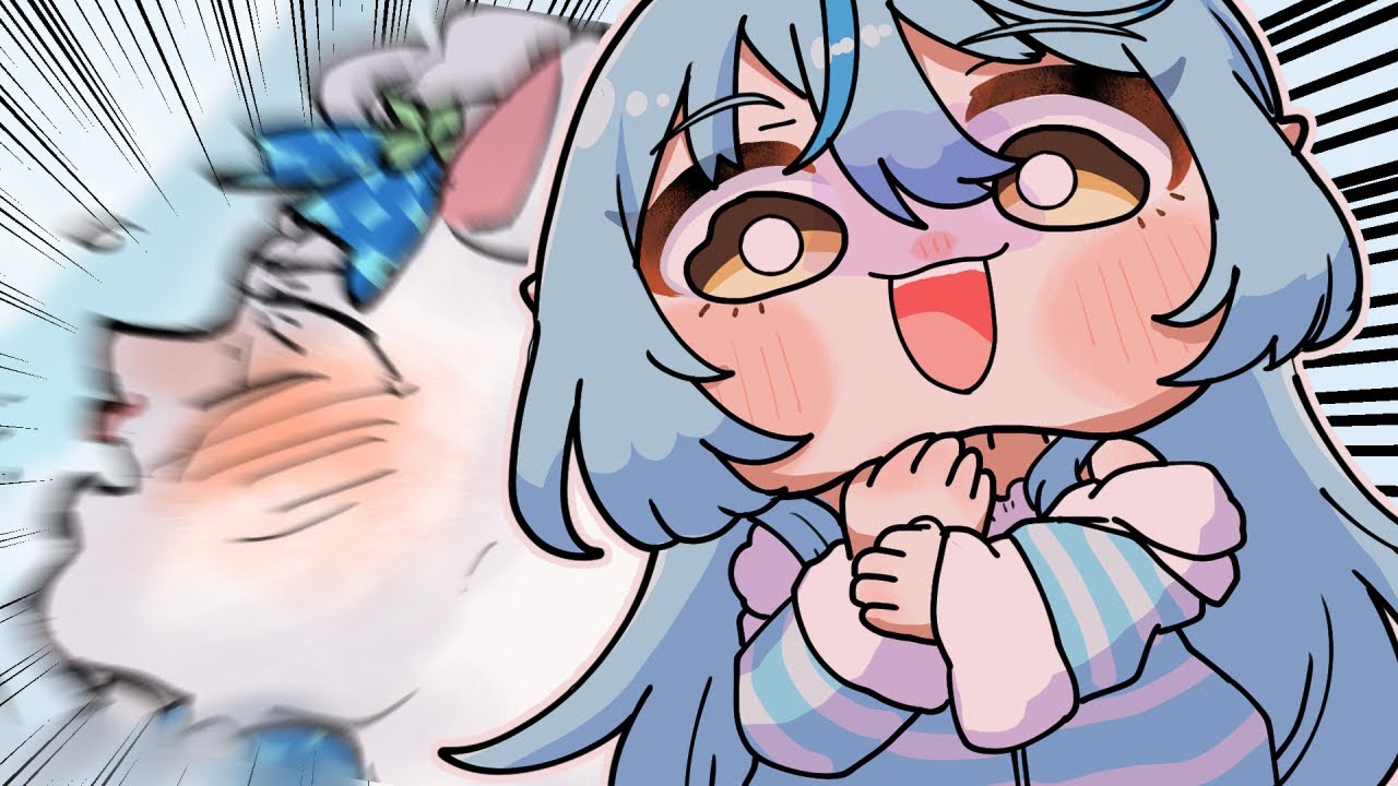 【手描き】深夜テンションの雪花ラミィによる愛のビンタ【雪花ラミィ/ホロライブ/切り抜き/ハルノコ】