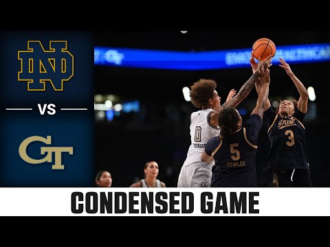 Notre Dame vs. Georgia Tech Condensed Game | 2025-26 ACC Women’s Basketball