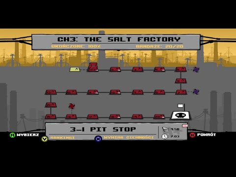 Super Meat Boy - The Salt Factory Light World No Death Run (Salt Boy)