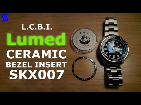 SKX007 Lumed Ceramic Bezel Insert - Installation and Lume Check
