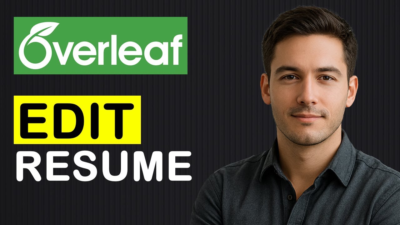 How to EDIT RESUME Template in Overleaf LaTeX