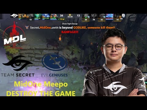 MidOne Meepo Rampage Destroy The Game - MDL Disneyland Paris 2019   Team Secret VS Evil Geniuses