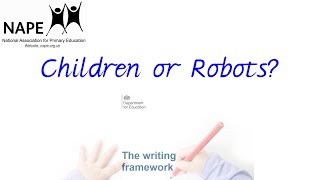 Children or Robots? - DfE's 2025 Writing Framework