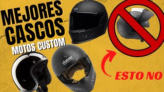 Tipos de CASCOS para MOTOS CUSTOM/ ¡Escoger casco para moto!