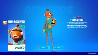 How To Unlocked Fishstick Toona Fish Style In Fortnite! - (25) Discover fish in the collection book