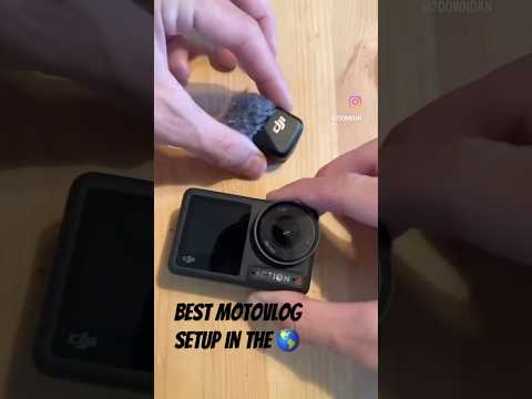 My MOTOVLOG Setup : DJI Osmo Action 4 + DJI Mic Mini + DJI ND Filter Set . NO WIRES NO FUSS 😇 #dji
