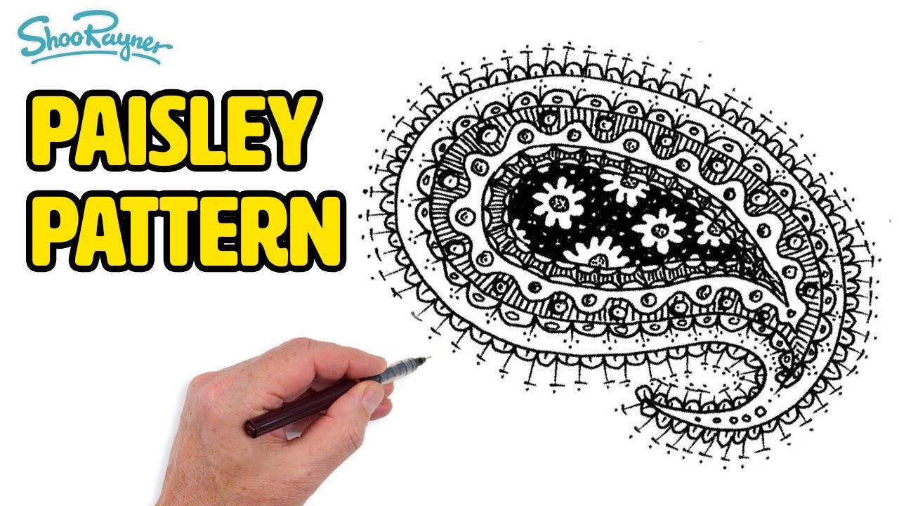 How to draw the Paisley Pattern easy step by step