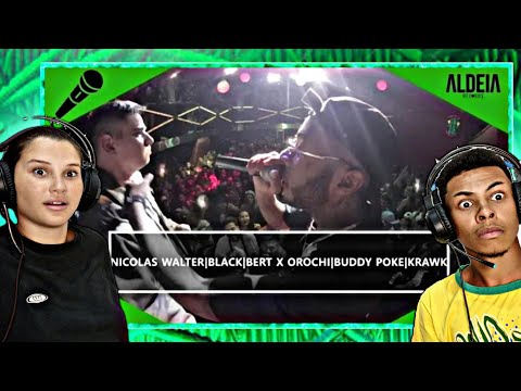 OROCHI, BUDDY POKE E KRAWK X NICOLAS WALTER, BERT E BLACK | SEGUNDA FASE | CASAL REACT