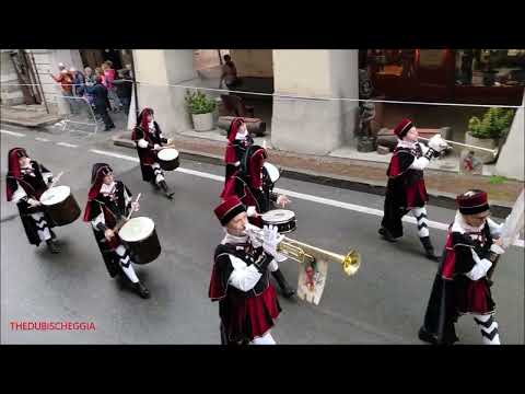 SFILATA SBANDIERATORI E MUSICI DI GRUGLIASCO ALLA FIERA DI S. LUCA A DEMONTE (CN) DOM. 9 - 10 - 2022