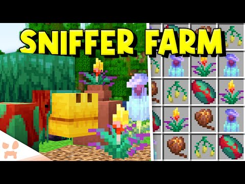MINECRAFT SNIFFER FARM 1.21+ | Easy Auto Torchflower + Pitcher Plant Farm