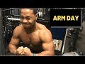 ARM DAY VLOG & PHYSIQUE UPDATE| COLLEGE BODYBUILDING