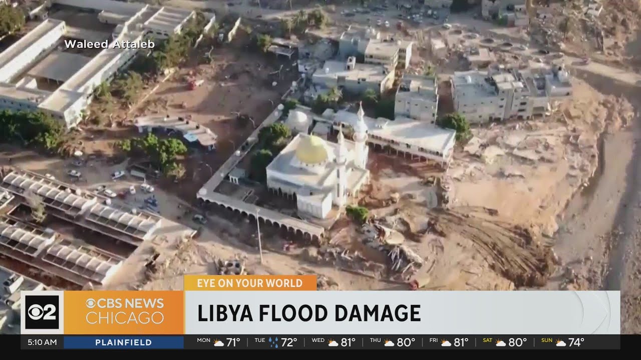 Libya flood damage