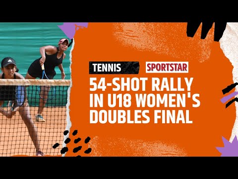 National Junior U18 Tennis Championships: Women's doubles final sees intense 54-shot rally