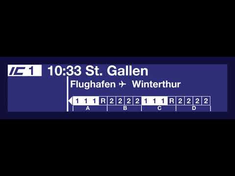 SBB TTS Ansage - Einfahrt des IC1 nach St. Gallen