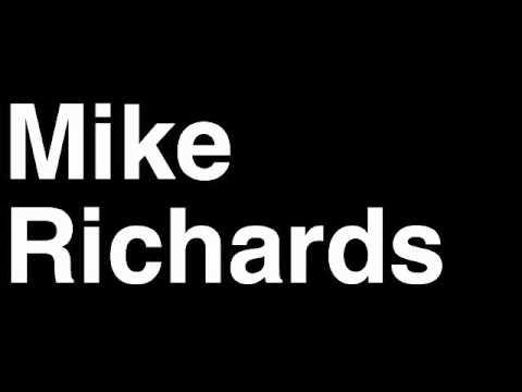 How to Pronounce Mike Richards Los Angeles LA Kings NHL Hockey Player Runforthecube