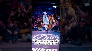 15 yr old bboy Holy Rain beastmode to the beat! 🤯 @DPCJAM