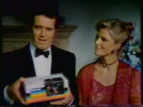 1981 Polaroid "Time Zero OneStep" camera. Featuring James Garner & Mariette Hartley.