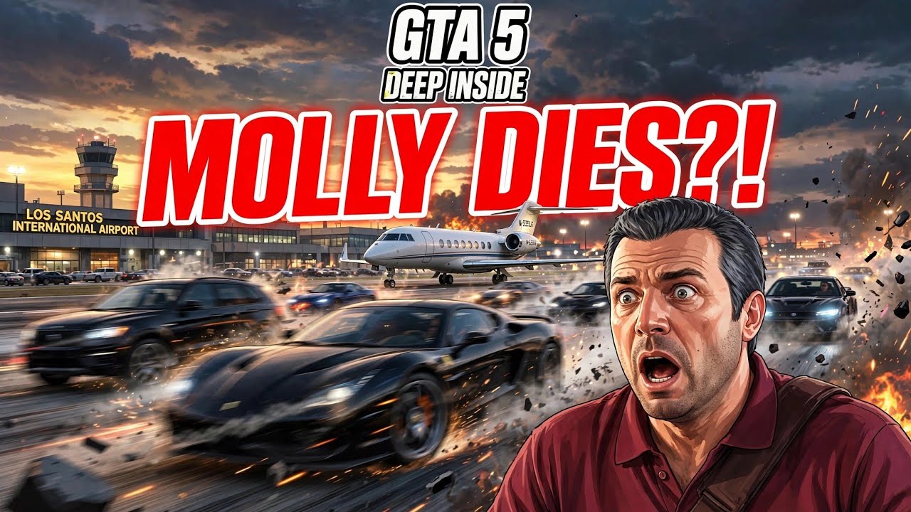 GTA 5 - Michael Chases Molly Molly Dies In Plane Engine Shocking Mission