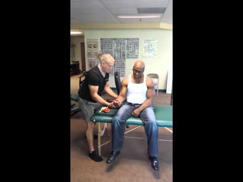 Assessing and correcting bicep tendon out of groov