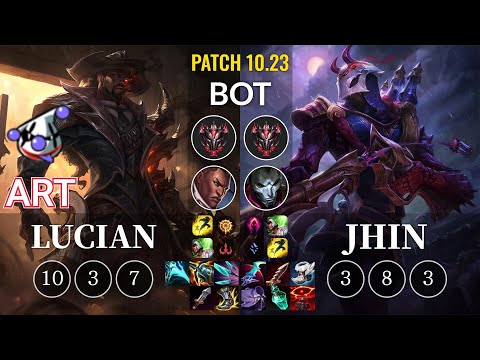 RJ Art Lucian vs Jhin Bot - KR Patch 10.23