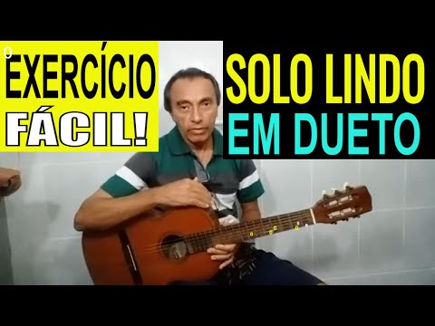 Solo Lindo e Fácil em Dueto, exercício - Aula de Violão