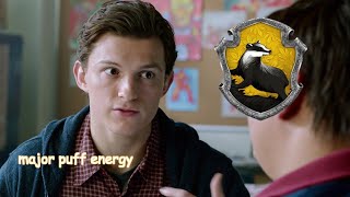 peter parker being a hufflepuff for 3 minutes straight