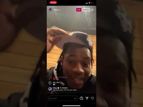 Lil Tjay Instagram live dropping his address on live 12/22/20