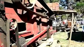 preview picture of video 'Buffalo Pitts 1899 thresher and more in action at'