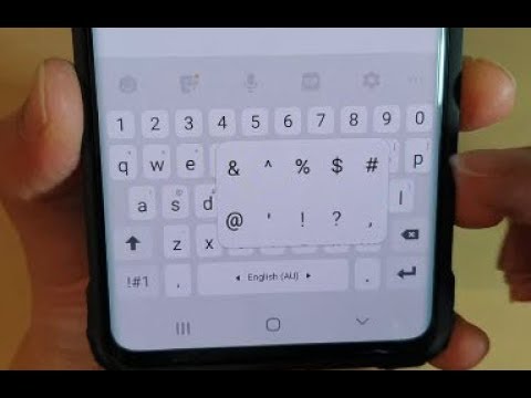 Galaxy S10 / S10+: How to Customize Keyboard Symbols on The Period Key Shortcut