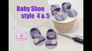 How to make baby shoe style 4 and 5