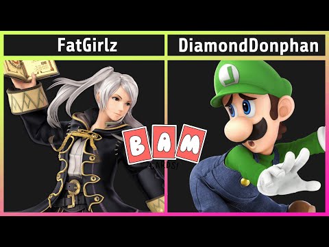 Smash @ BAM Cards 16 - FatGirlz (Robin) vs. DiamondDonphan (Luigi) - SSBU Tournament