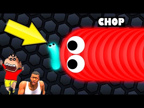 SHINCHAN vs CHOP vs AMAAN biggest snake BATTLE in WormsZone | WORM MATE IO