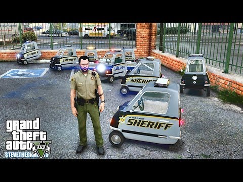 GTA 5 MODS LSPDFR 1048 - 1966 PEEL P50 PATROL!!! (GTA 5 REAL LIFE PC MOD)