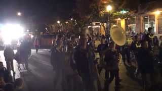 preview picture of video 'LDMS Marching Band - Hummelstown Halloween Parade 2014'